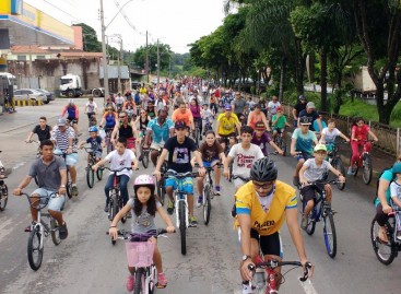 Centenas de pessoas participaram do passeio ciclístico da primavera